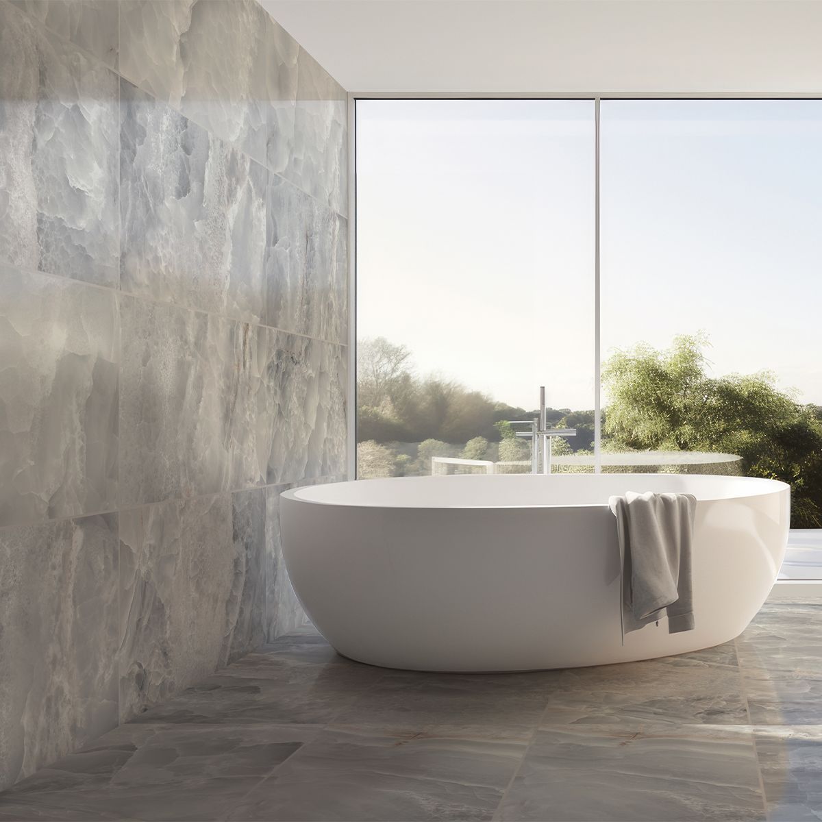 Universe Brown Onyx Porcelain Tile 60 x 120cm main image 1